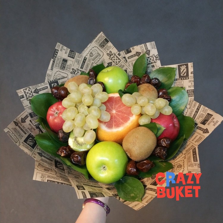 Осенний фруктовый букет своими руками - 51 фото